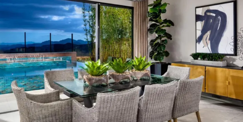 Luxury exterior view for Inside Ryan Garcia's Home featuring modern architecture, elegant landscaping, and premium mansion design.