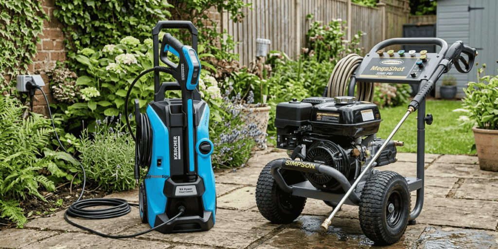 Electric vs gas pressure washer comparison for home use