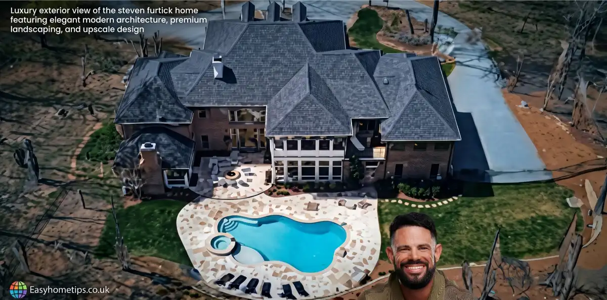Luxury exterior view of the steven furtick home featuring elegant modern architecture, premium landscaping, and upscale design.
