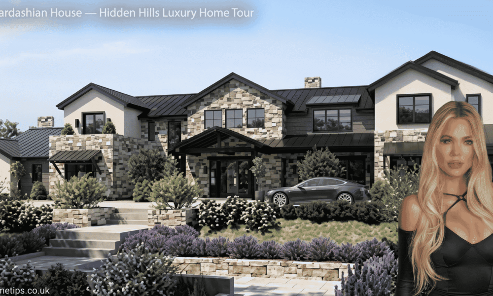 Exterior view of the Khloe Kardashian house in Hidden Hills, California