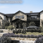 Exterior view of the Khloe Kardashian house in Hidden Hills, California