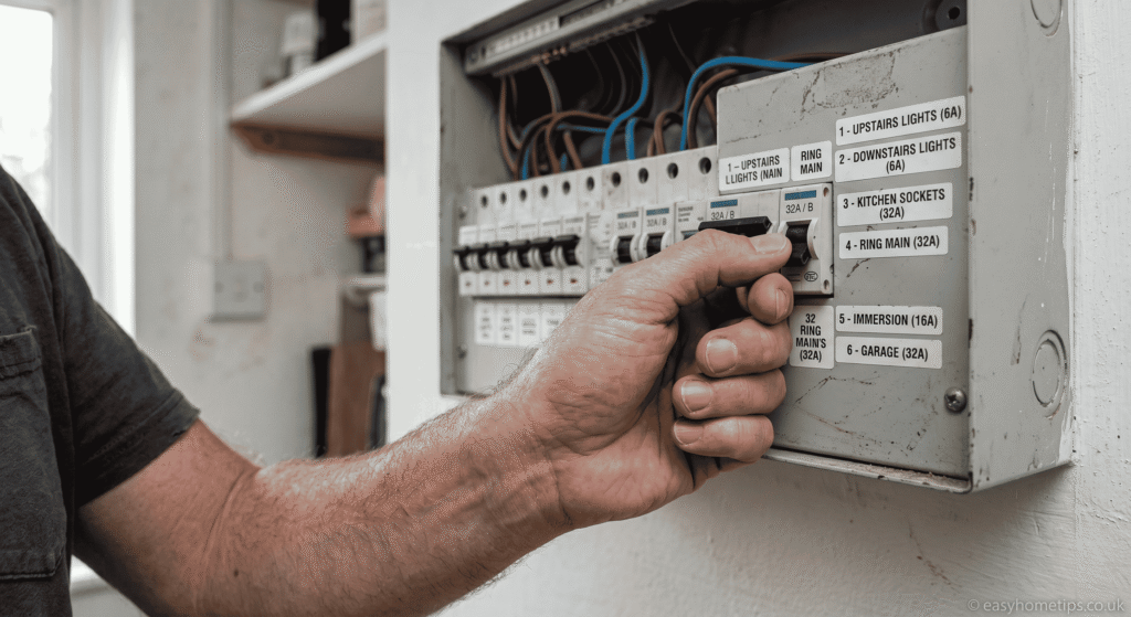 resetting circuit breaker step by step