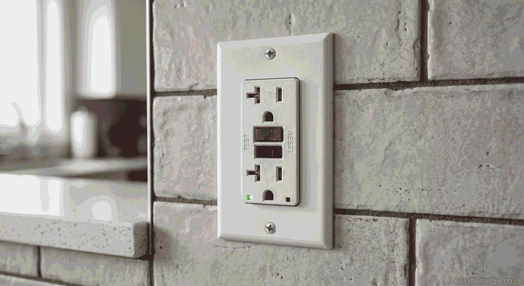 GFCI outlet installation kitchen safety