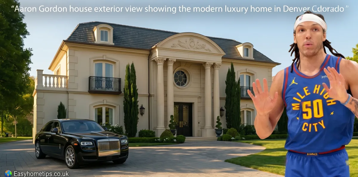 Aaron Gordon house exterior view showing the modern luxury home in Denver Colorado