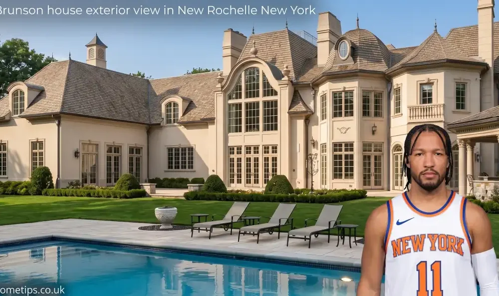 Jalen Brunson house exterior view in New Rochelle New York