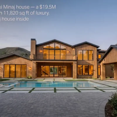 Nicki Minaj house in Hidden Hills California — a $19.5 million modern farmhouse celebrity mansion tour.