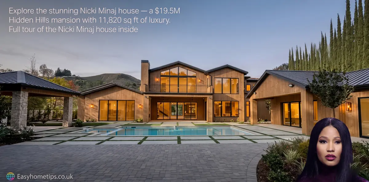 Nicki Minaj house in Hidden Hills California — a $19.5 million modern farmhouse celebrity mansion tour.