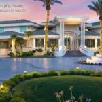 Aerial view of the Eddie Murphy house, a Mediterranean-style mansion in North Beverly Park, Beverly Hills