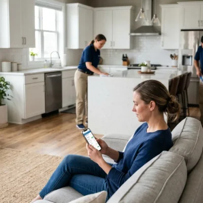 How much does a home cleaning service cost in the USA professional cleaners in modern home