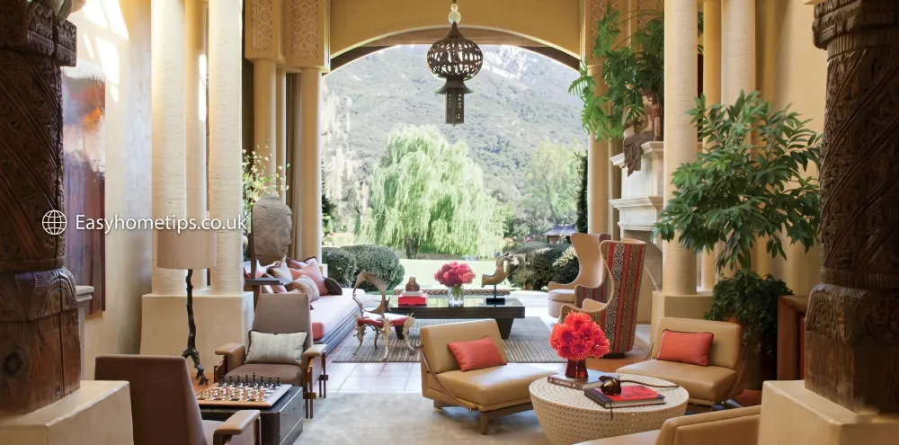 A stunning luxury mansion exterior featured in Inside the Will Smith House, showcasing modern architecture and elegant design.