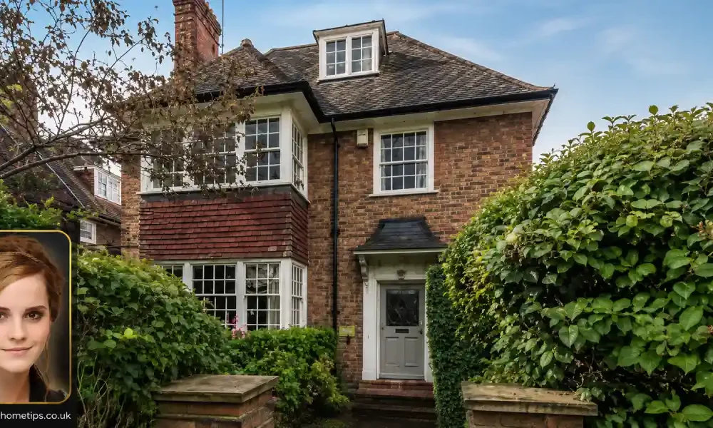 Exterior view of the Emma Watson house, a vintage terraced home in Canonbury Place, London