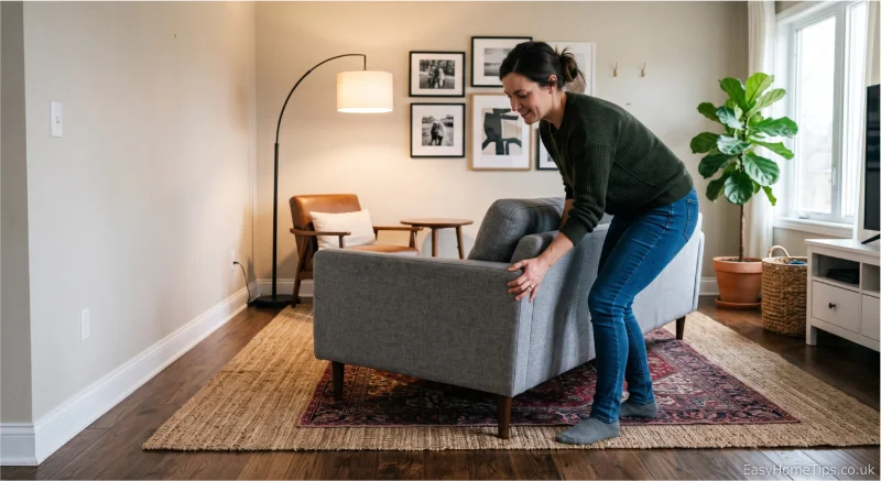 Home decor ideas TheHomeTrotters furniture arrangement improving living room layout and functionality.